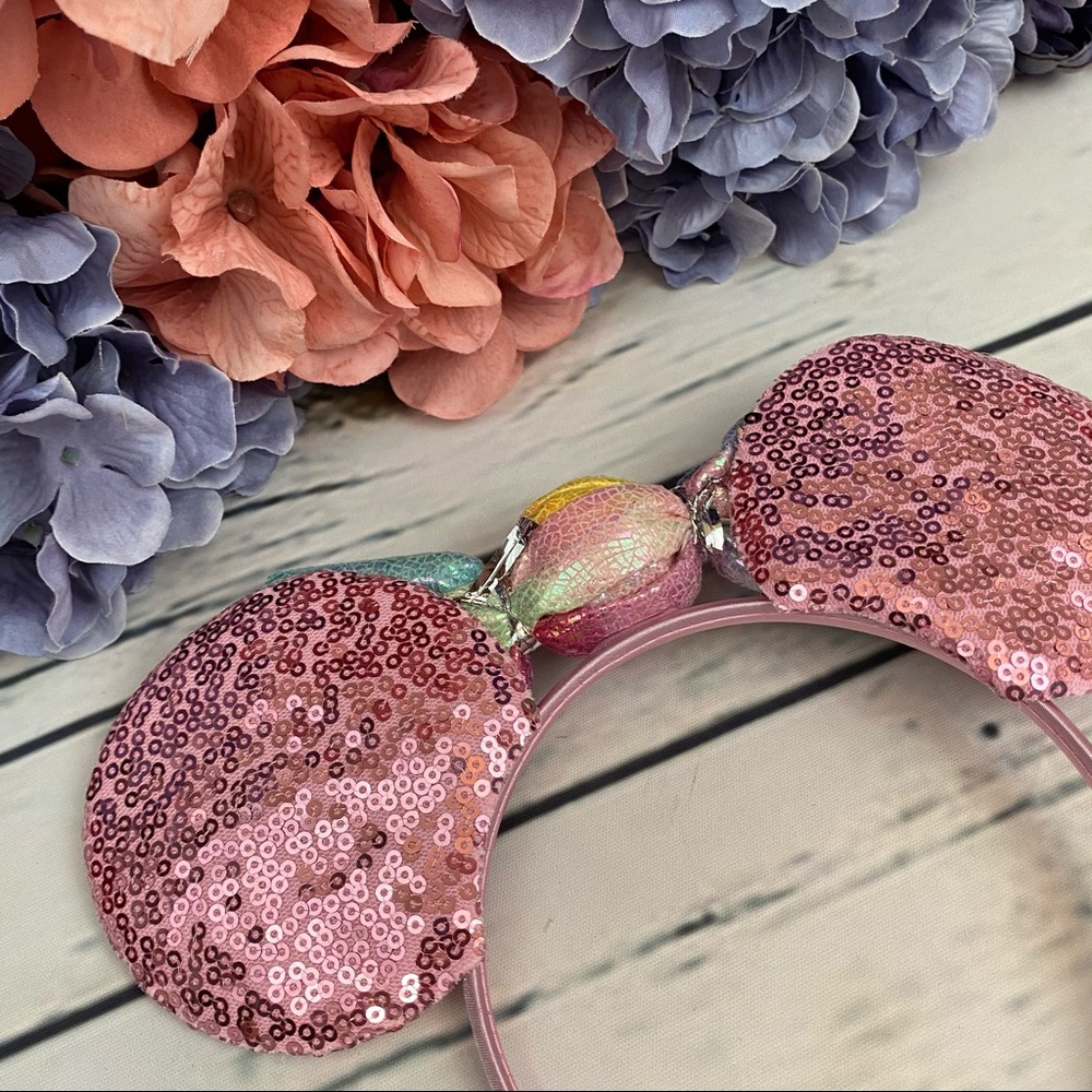 Minnie Mouse Pink Sequin Headband with Candy Bow - Picture 12 of 14
